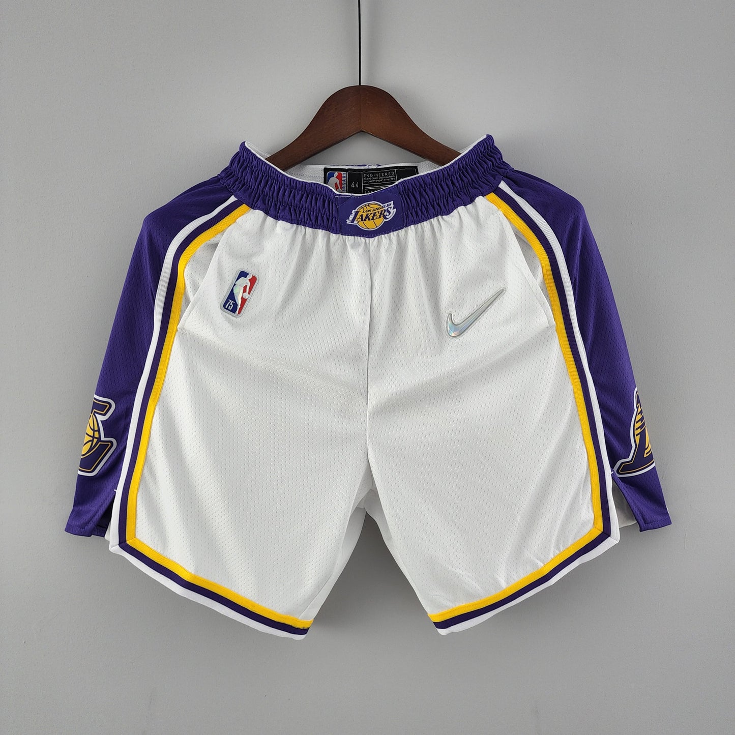 75th anniversary Los Angeles Lakers white NBA